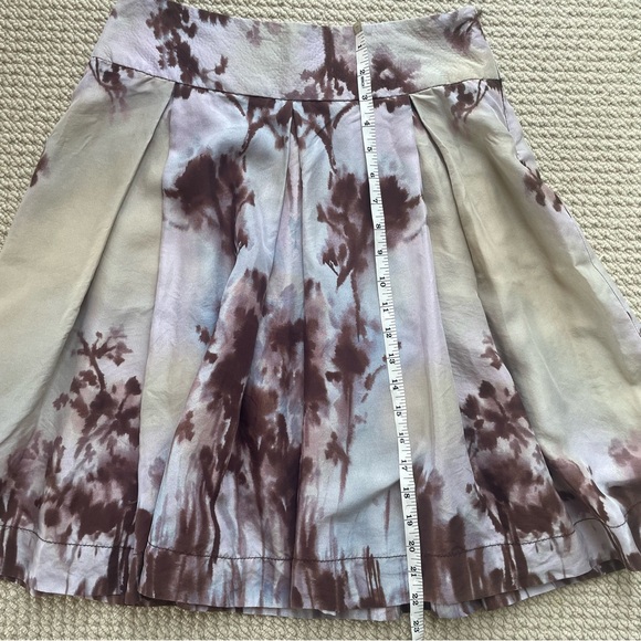 Zara Multi Colour Silk Skirt Size 4 - Picture 9 of 13